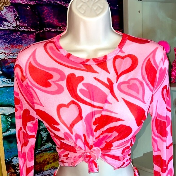 New Sexy mesh Long Sleeve Top - Picture 2 of 11